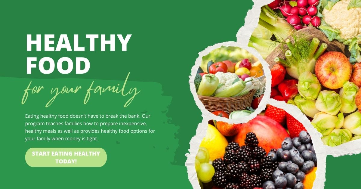 Green Bold Healthy Food Facebook Ads
